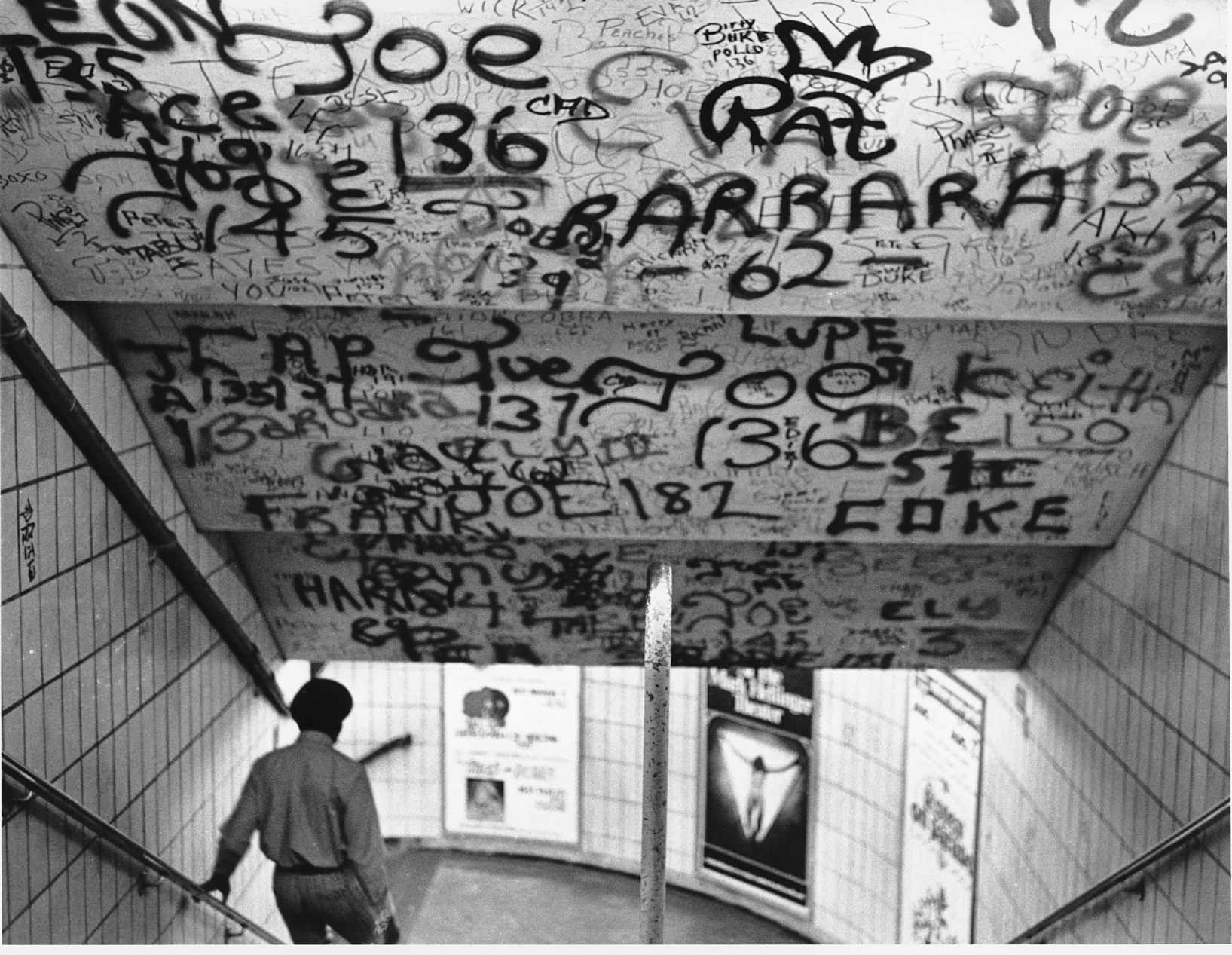 New York subway graffiti 1972